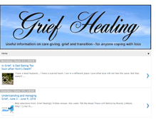 Tablet Screenshot of griefhealingblog.com